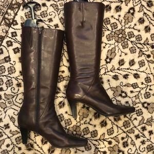 Dark brown mid-calf boots Sz 7.5